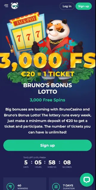 Image: Nieuwe inlogprocedure bij Bruno Casino NL